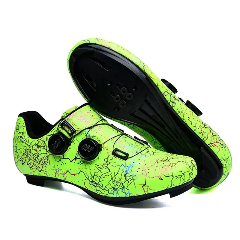 CC chengta Cycling Shoes Men Road Self-Locking Cycling Shoes Outdoor MTB Mountain Cycling Shoes SPD Racing Cycling Sports Shoes