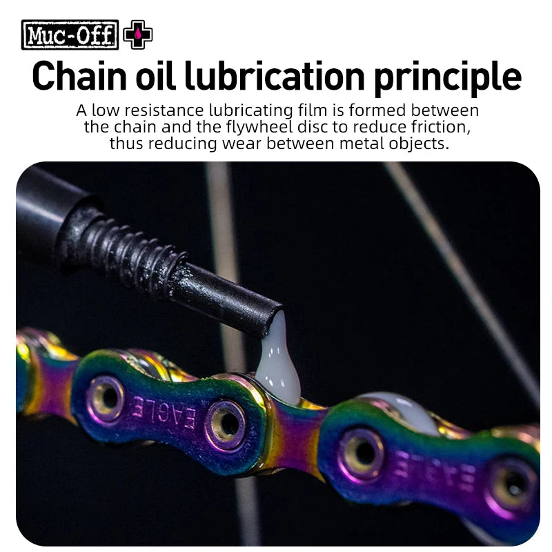 Muc-Off Bike Chain Lubricant 50/120ml C3 Dry Weather Ceramic Lube MTB Road Bicycle Hydrodynamic Lube Oil With Detective Light