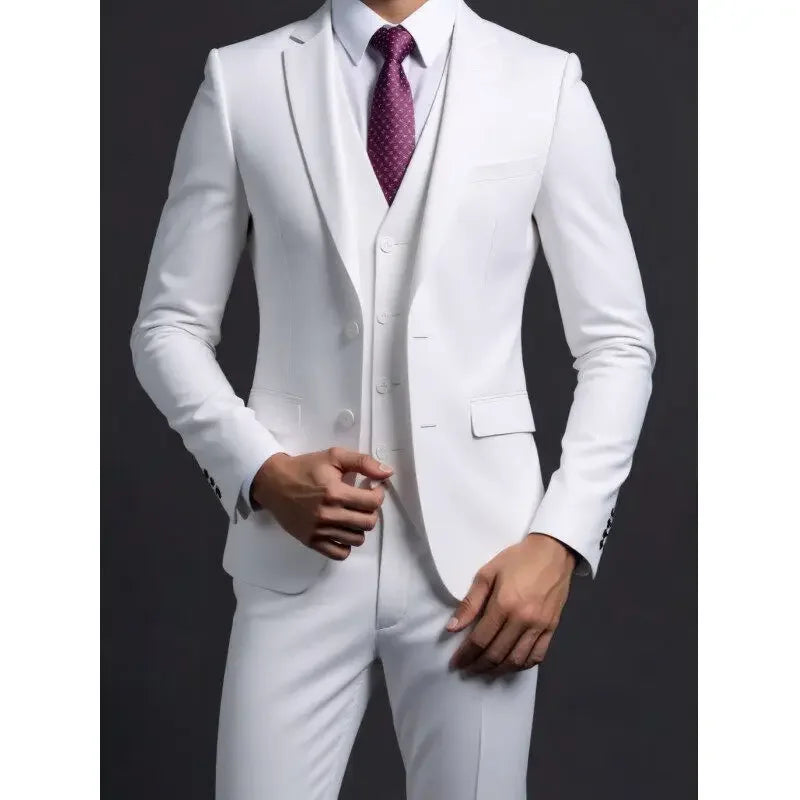 Suit (Blazer+ Vest + Trousers) Men&
