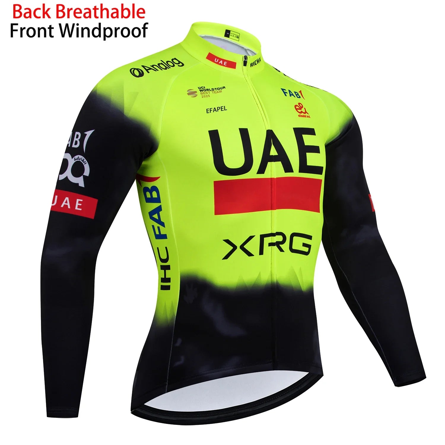 High Quality Cycling Clothing UAE Cycling Jersey Long Sleeve Windbreaker Bike Maillot Ropa Ciclismo Bicycl Jersey Tops 3 Pockets