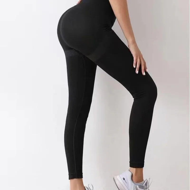 Women Seamless Workout Leggings High Waist Push Up Leggings Ladies Sexy Gym Legging Fashion Black Sports Leggings