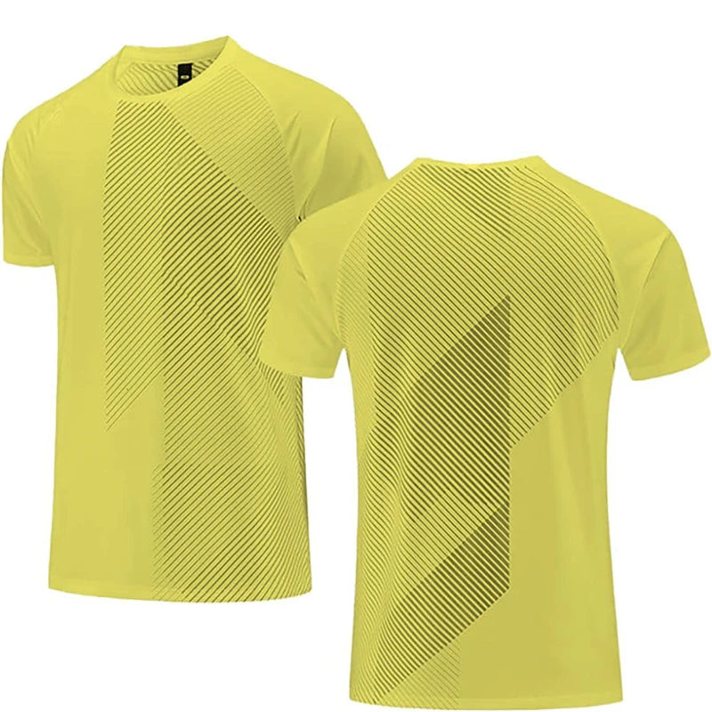 Simple Fashion Solid Color Sports T Shirts Summer Casual Breathable 3D Printed Fitness T-shirts Loose Quick Dry Men Women Tees