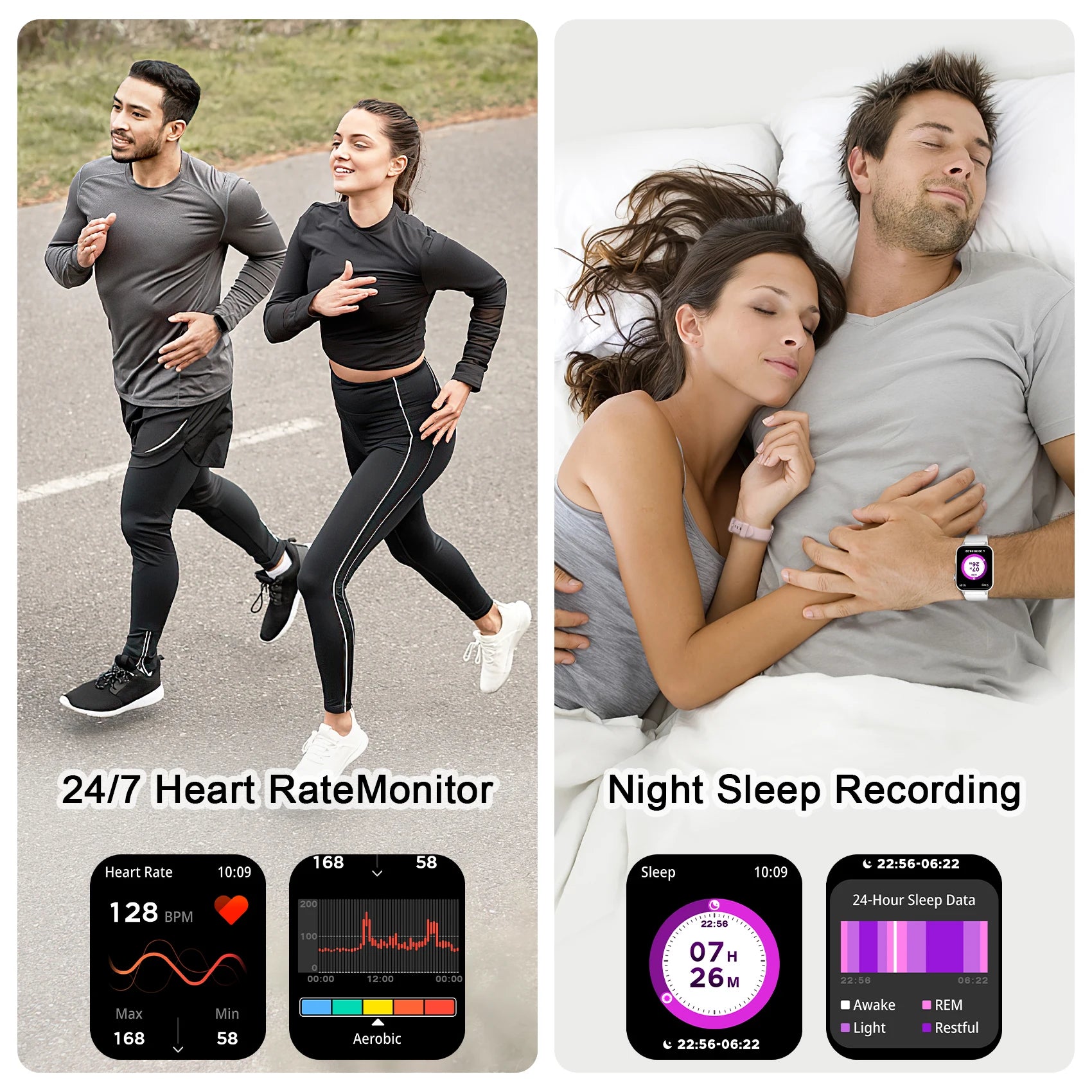 Baolubao Fitness Tracker (Bluetooth Answer/Make Calls),Smart watch for Men Women,1.85&