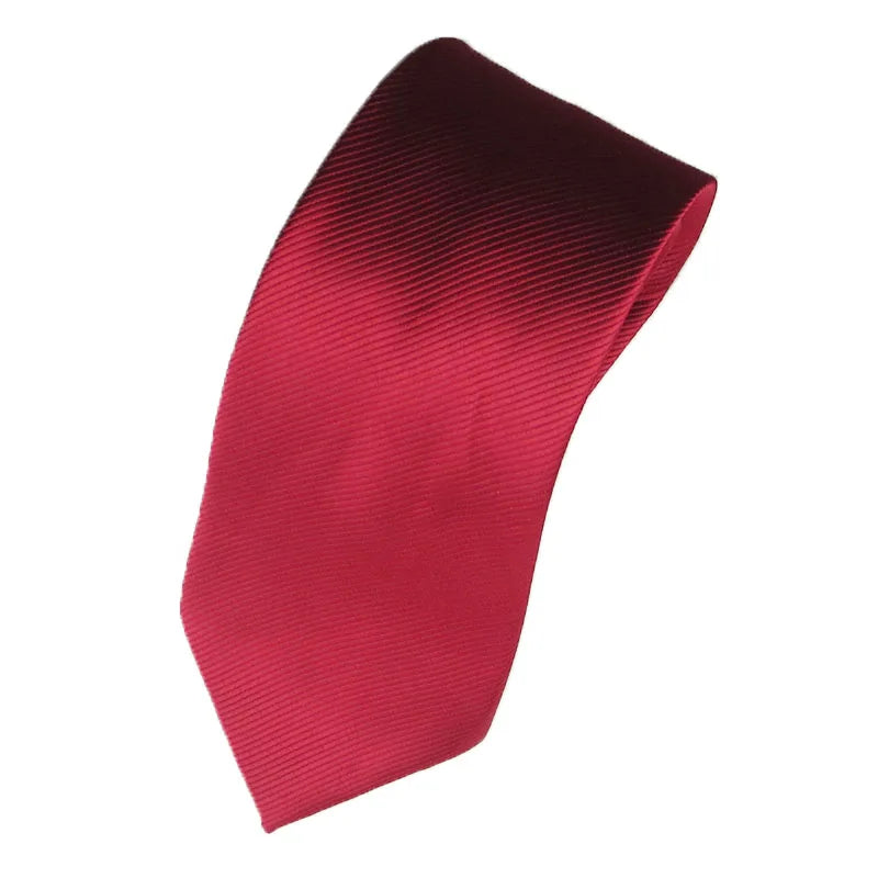 Red Tie ForMen Elegant Silk Necktie Legami White Stripe Solid Women Cravate Corbata Wedding Luxury Suit Man tuxed Gift Gravatas