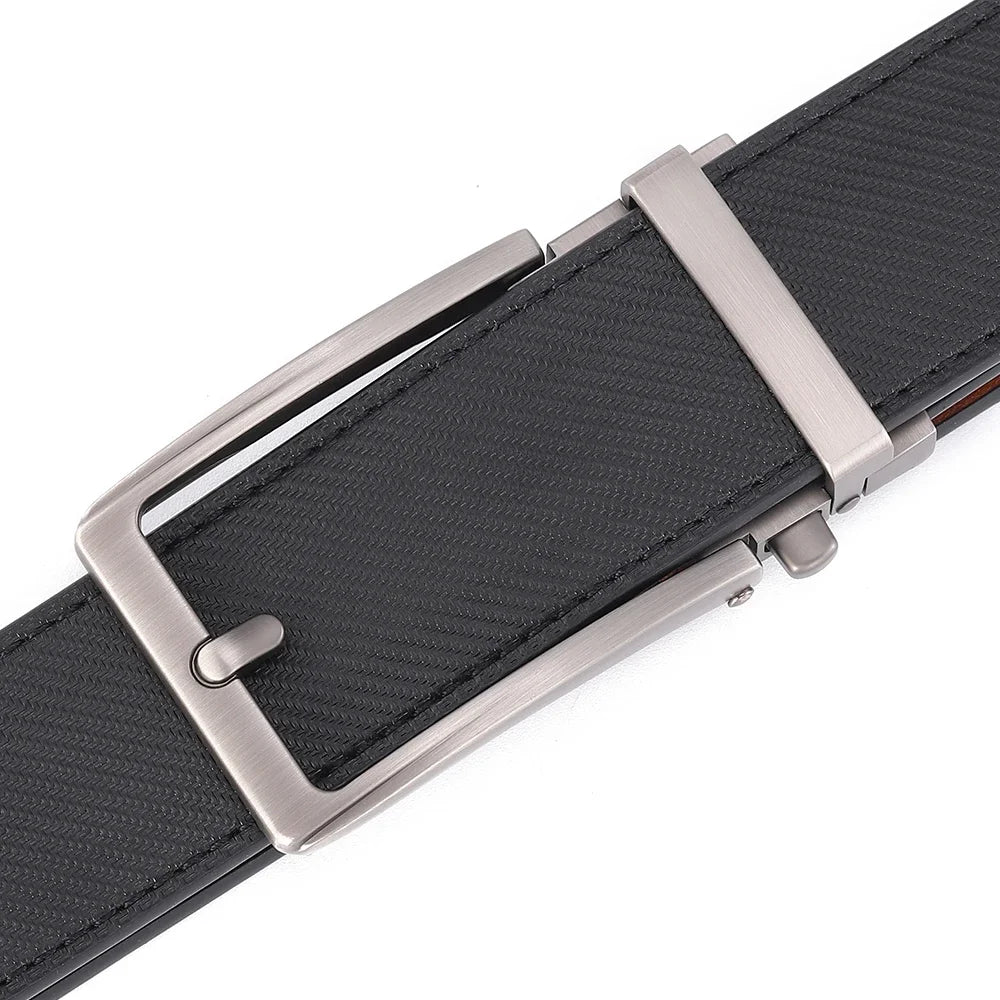 Unisex Click Belts for Men Luxury Brand Designer Fashion Automatic Buckle Genuine Leather Men&