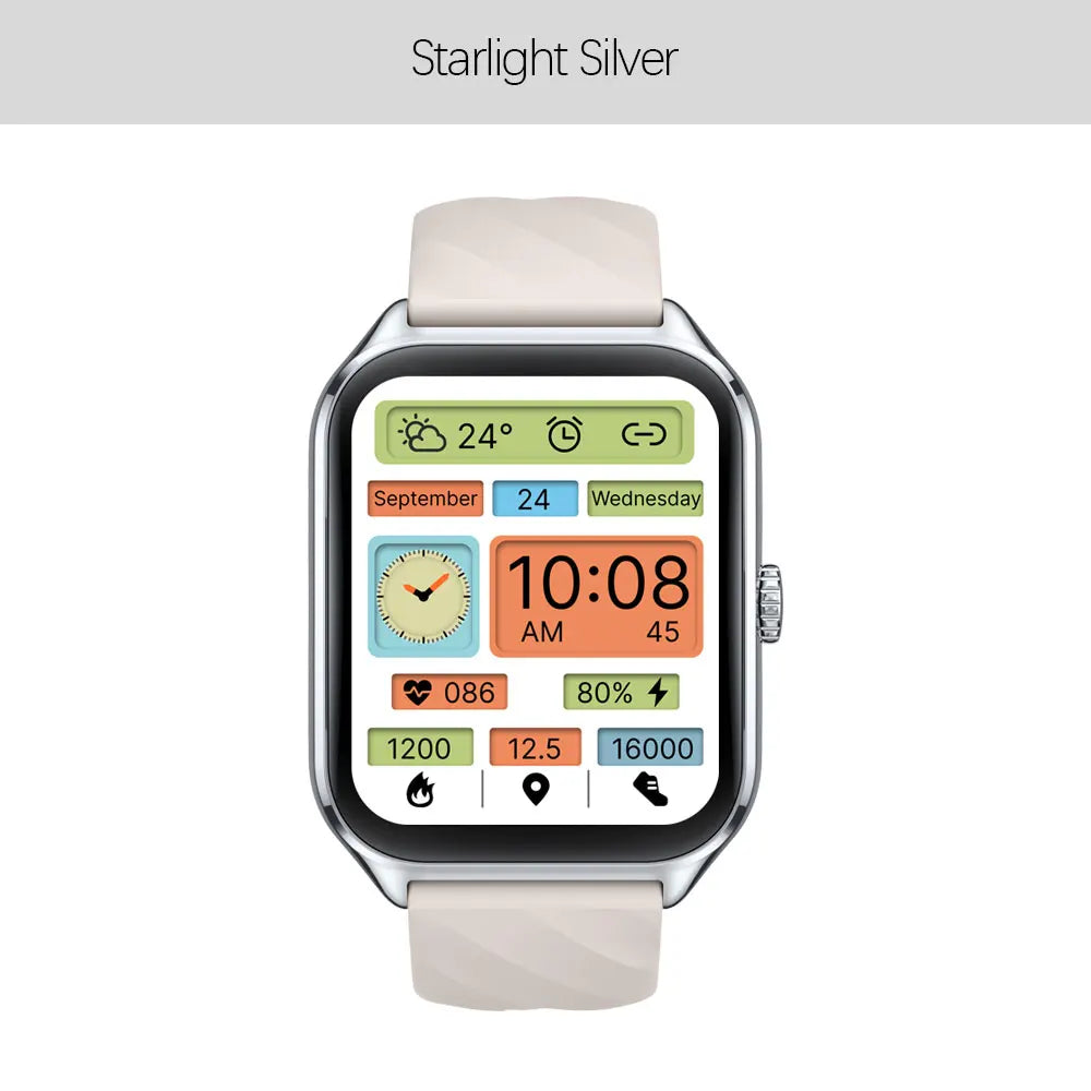 Zeblaze GTS 4 Voice Calling Smart Watch 1.94" HD AMOLED Display 100+ Sports Modes Heart Rate SpO2 Health Monitoring Smartwatch