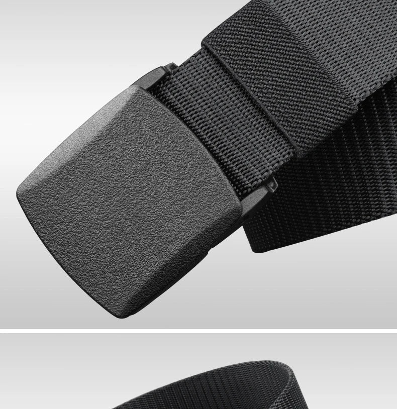 Plus Size 110 120 130 140 150 160 170cm Military Men Belt Women Nylon Canvas Army Outdoor Tactical Waist Belt Plastic Buckle