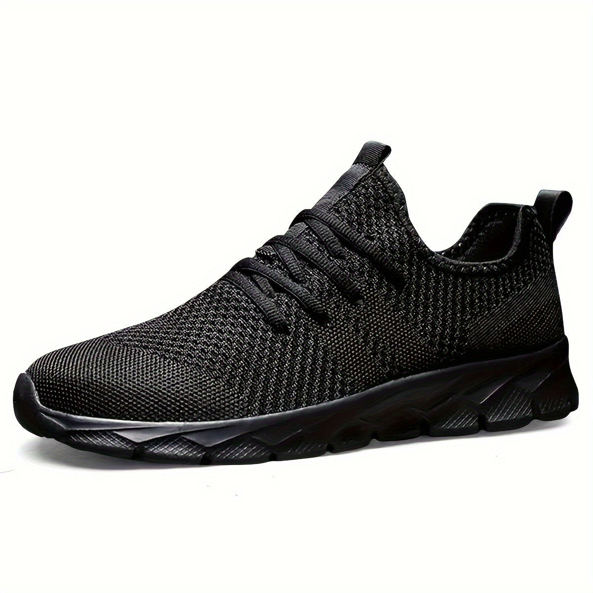 Mens Ultra-Lightweight Breathable Fabric Sneakers - Comfortable Lace-up Shoes with EVA Sole for Sports, Casual Wear - Ideal for Fall, Spring, Summer, Winter