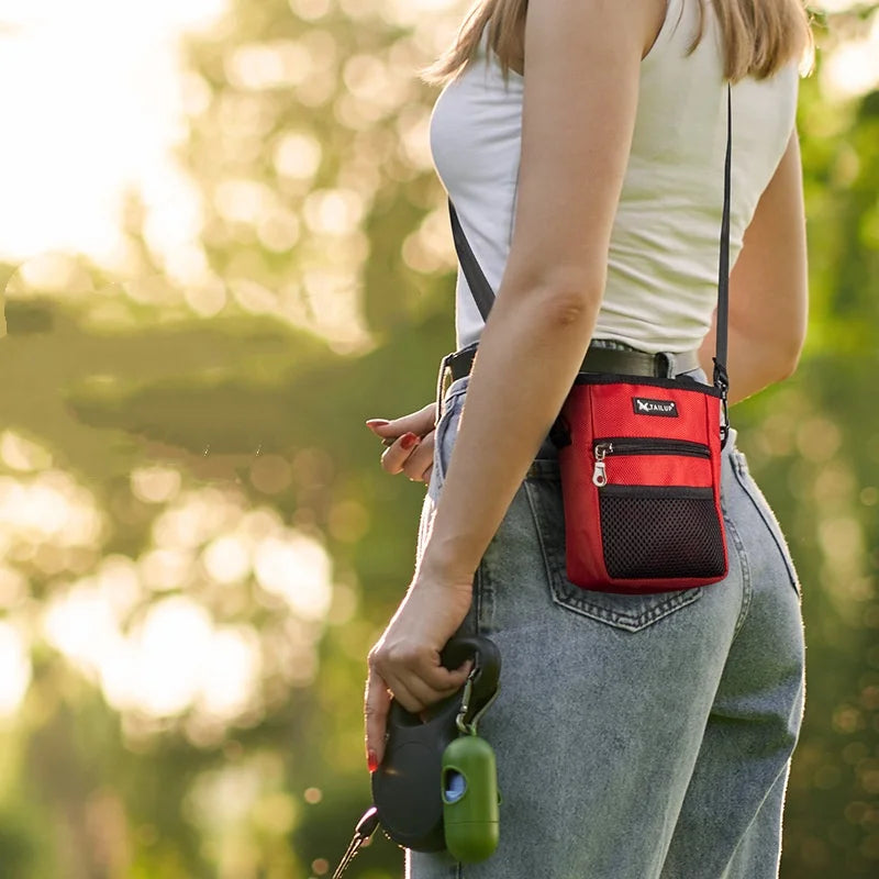 Durable Outdoor Portable Dog Snack Training Bag Large Capacity Wear-Resistant Waist Bag for Puppy Pet Supplies