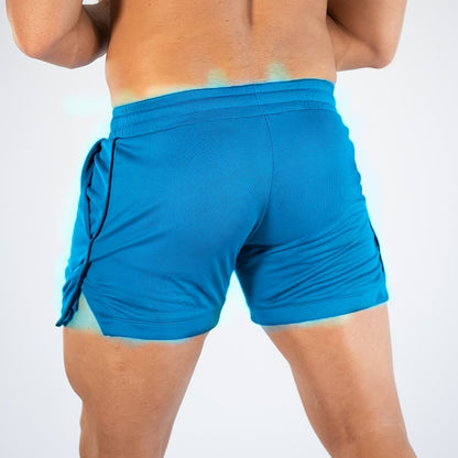 Mens Summer Shorts - Ultra-Quick Drying, Super Comfortable with Elastic Stretch - Adjustable Drawstring Waist for Gym, Workout &amp; Casual Days - Perfect for Hot Weather Training