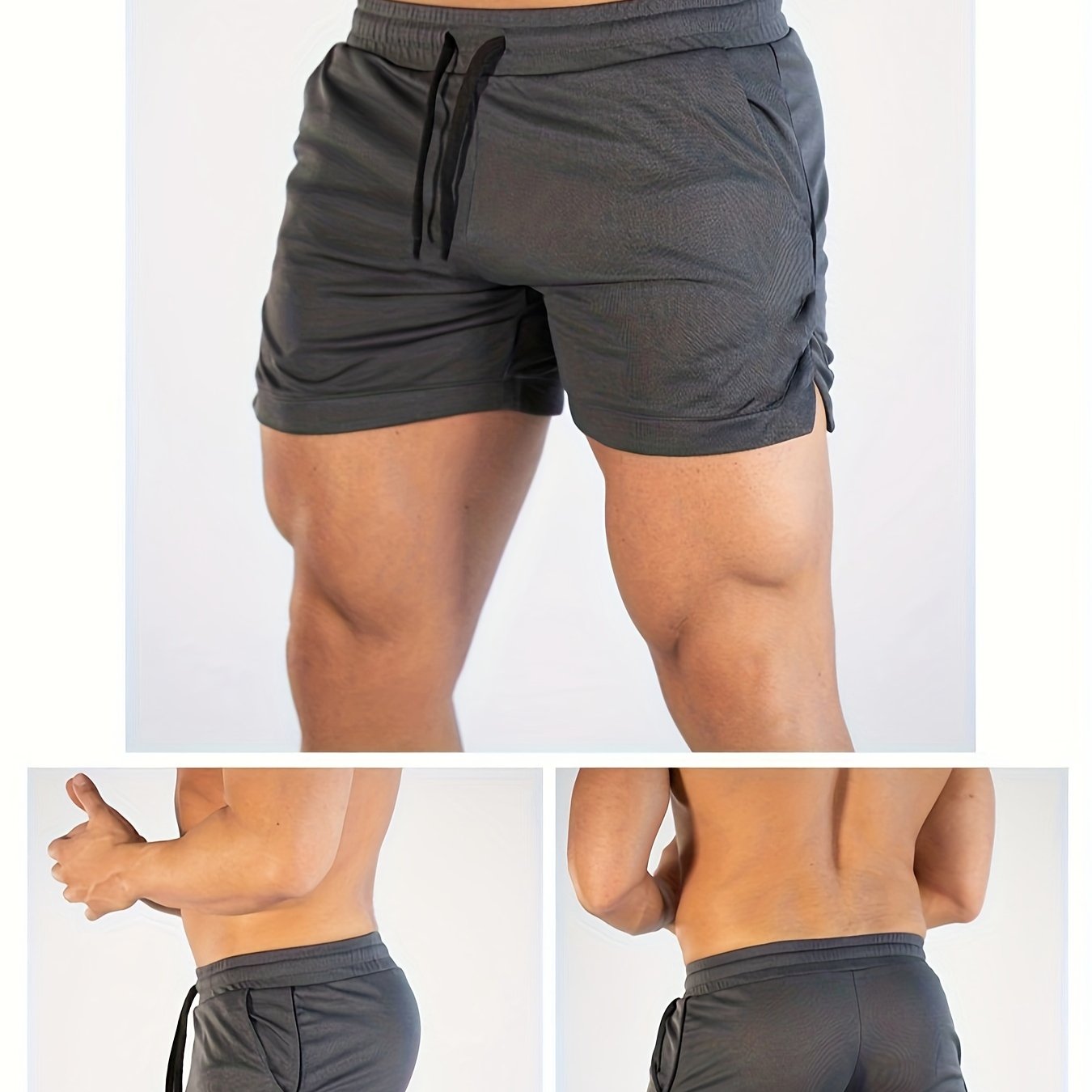 Mens Summer Shorts - Ultra-Quick Drying, Super Comfortable with Elastic Stretch - Adjustable Drawstring Waist for Gym, Workout &amp; Casual Days - Perfect for Hot Weather Training