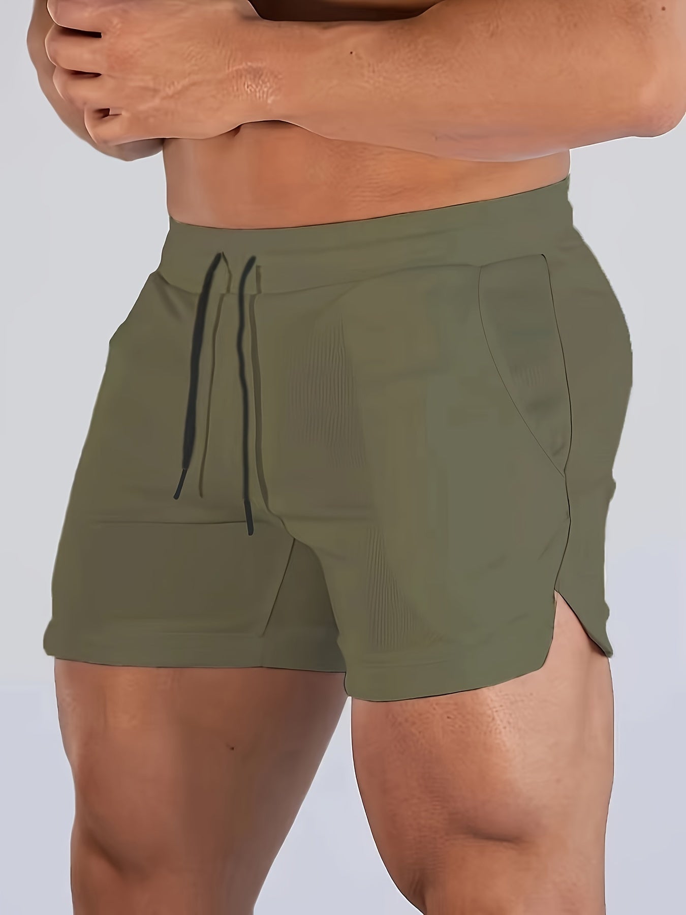 Mens Summer Shorts - Ultra-Quick Drying, Super Comfortable with Elastic Stretch - Adjustable Drawstring Waist for Gym, Workout &amp; Casual Days - Perfect for Hot Weather Training