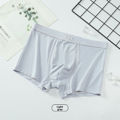 Mid-waist ice silk seamless high-elasticity men&