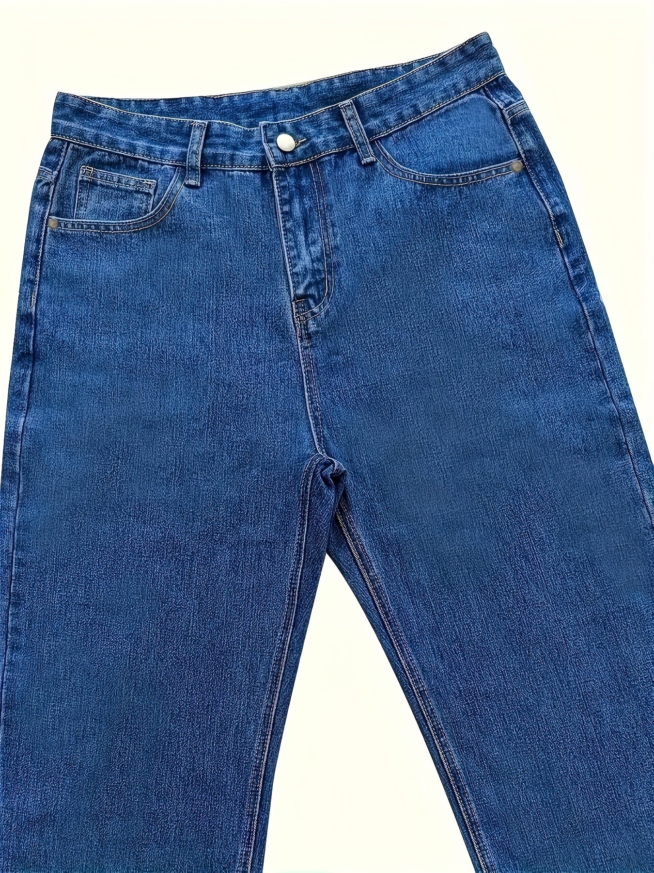 Mens Fashion-Forward Loose Fit Wide Leg Jeans - Comfortable &amp; Chic Denim Pants for Street Style