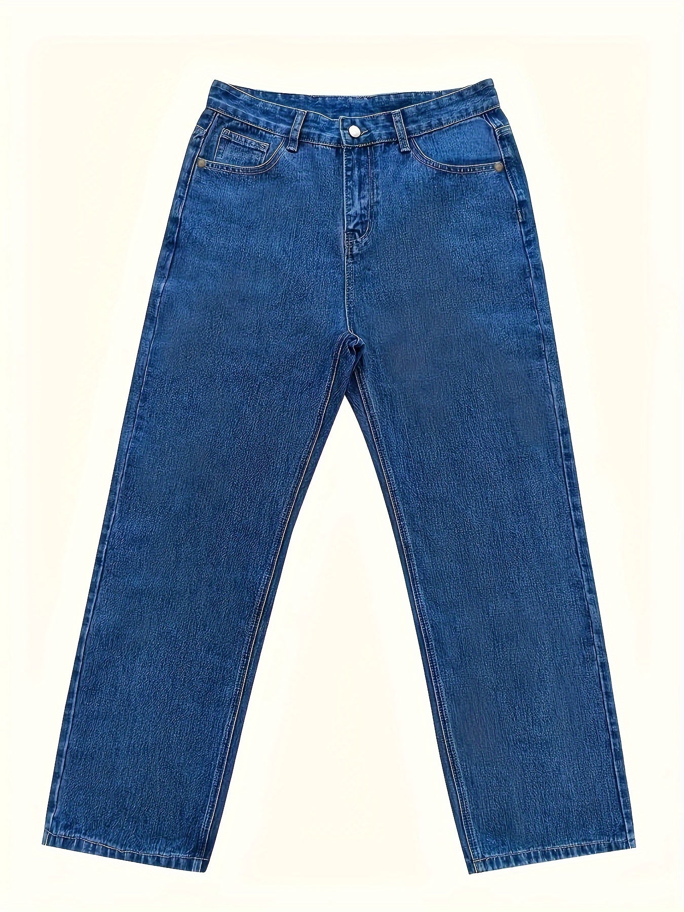 Mens Fashion-Forward Loose Fit Wide Leg Jeans - Comfortable &amp; Chic Denim Pants for Street Style