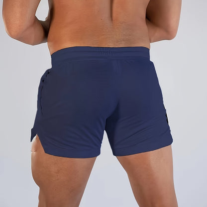 Mens Summer Shorts - Ultra-Quick Drying, Super Comfortable with Elastic Stretch - Adjustable Drawstring Waist for Gym, Workout &amp; Casual Days - Perfect for Hot Weather Training