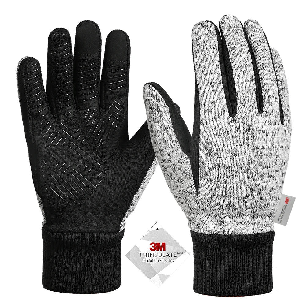 Winter Gloves -10℃ 3M Thinsulate Thermal Gloves Coldproof Warm Running Gloves Touchscreen Road Bike Cycling Gloves for Men Wome