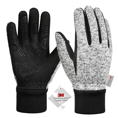 Winter Gloves -10℃ 3M Thinsulate Thermal Gloves Coldproof Warm Running Gloves Touchscreen Road Bike Cycling Gloves for Men Wome