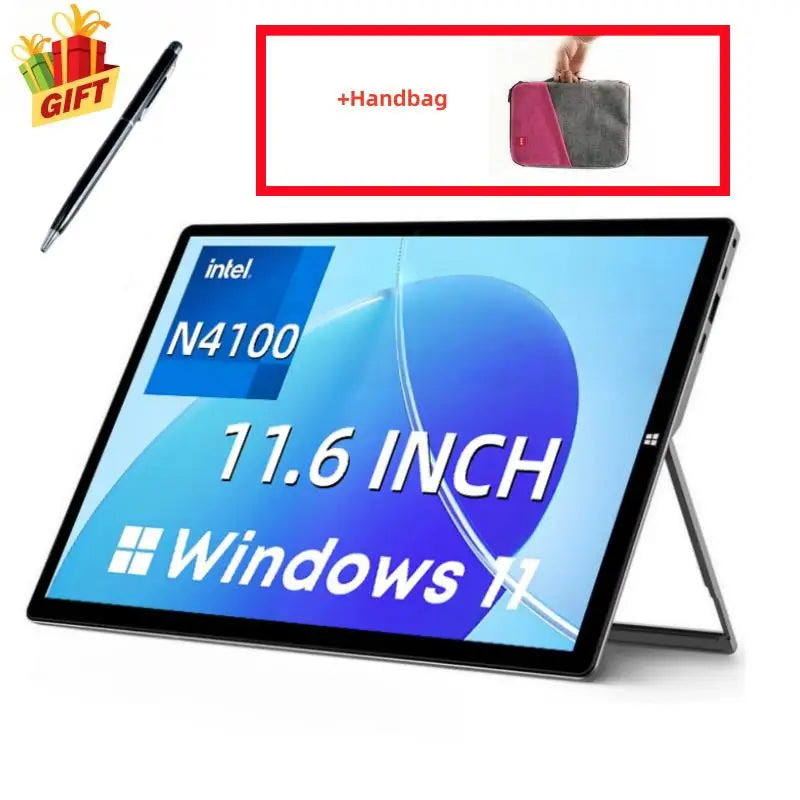 16GB RAM 512GB SSD ROM 11.6" Windows 11 Tablet PC 64bit Intel Celeron Processor N4100 1920 x 1080 Pixel 2 x USB 3.0 Type-C Port