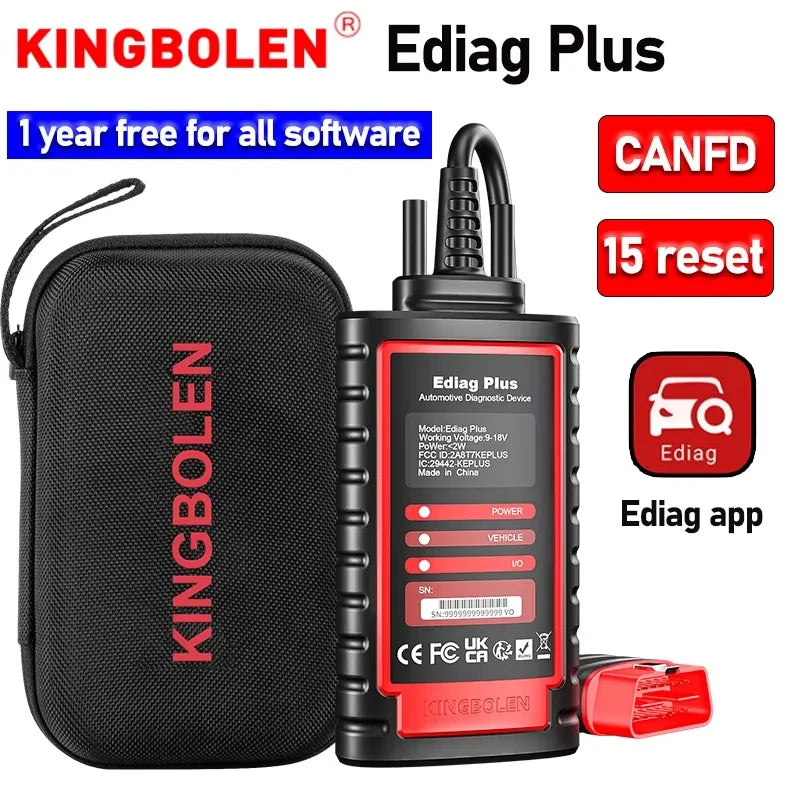 THINKCAR Thinkdiag 2 OBD2 Scanner Support CAN FD Protocols Fit For GM Car Brands Free Full Softwares 16 Reset Functions ECU Code