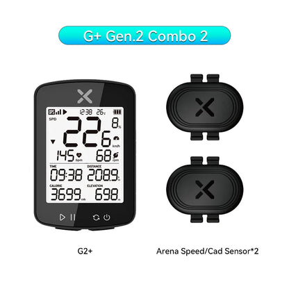 XOSS G2+ GPS Cycling Computer G Plus Bicycle Odometer G+ Gen.2 Wireless Speedometer Bluetooth Tracker Waterproof Road Bike MTB