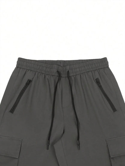 New summer trendy workwear shorts, street hip-hop style, simple yet stylish and fashionable.
