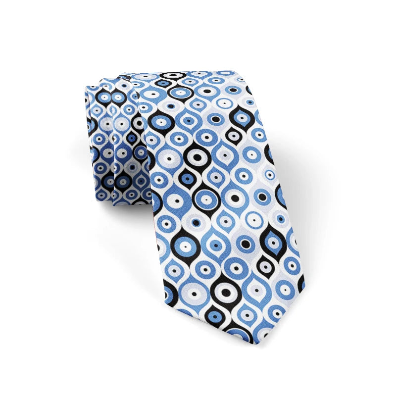 3D Print Ties For Men Wome Printted Classic Tie 8cm Stripe New Design Skinny Neck Ties Business Wedding Party Ties