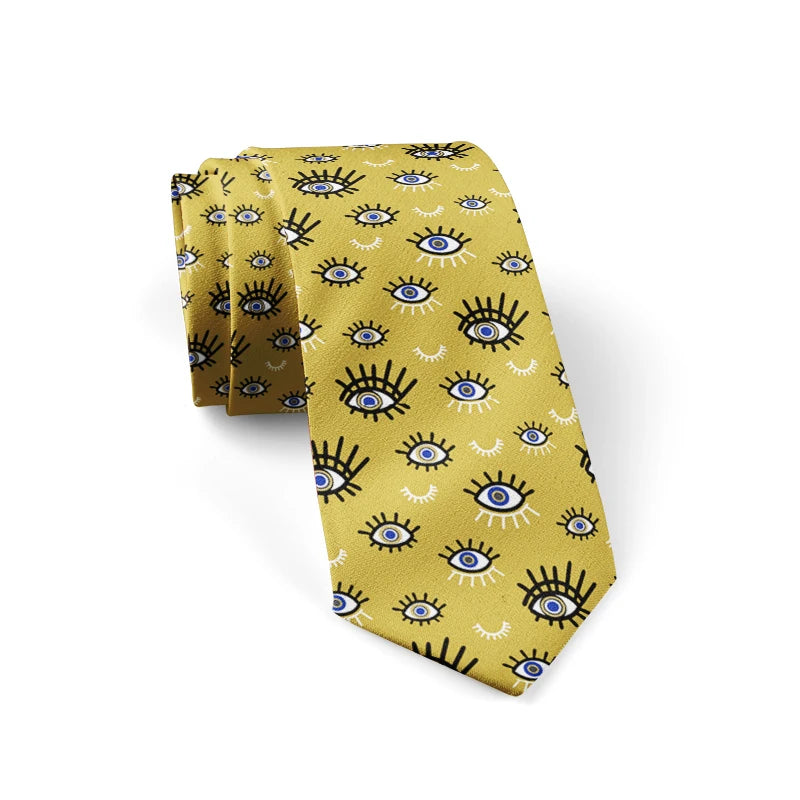 3D Print Ties For Men Wome Printted Classic Tie 8cm Stripe New Design Skinny Neck Ties Business Wedding Party Ties