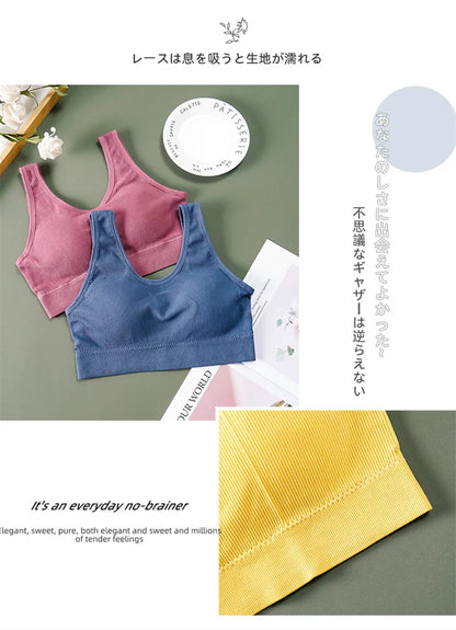 Women Tank Tops Streetwear Push Up Cropped Top for Female Lounge Solid Color Casual Sexy Lingerie Wirefree Camisole Fashion Girl