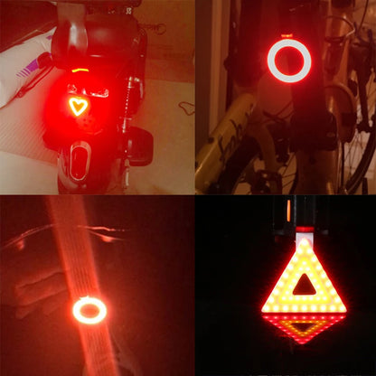 Bicycle Tail Light Cycling Lamp Multi Lighting Modes USB Rechargeable Led Flash Tail Rear Lights MTB Seatpost Bike Accessories