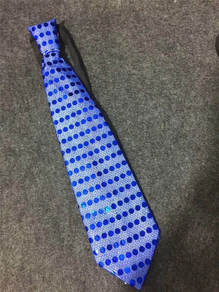 Mens Boys Bowtie LED Flashing Light Up Sequin Necktie Club Bar Christmas Party Women Bow Tie Wedding Ties Holiday Gift Color