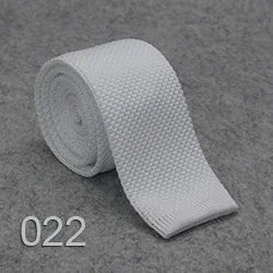 Knitted Ties For Men Slim Fashion Neckties Plain Black Red Knit Tie Men Women Wedding Daily Casual Neck Knitted Cravatas HUISHI