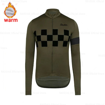 2025 Winter Fleece Cycling Clothes Roupa Ciclismo Masculino Long Sleeve Cycling Jersey Men Culotte Ciclismo Cycling Clothing
