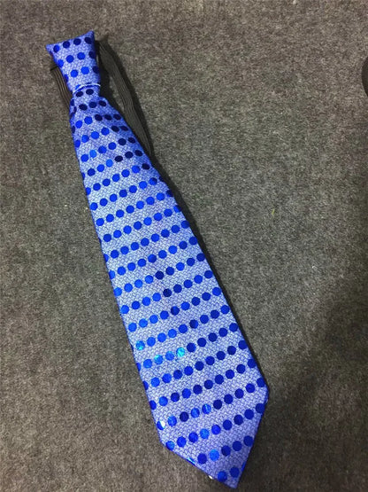 Mens Boys Bowtie LED Flashing Light Up Sequin Necktie Club Bar Christmas Party Women Bow Tie Wedding Ties Holiday Gift Color