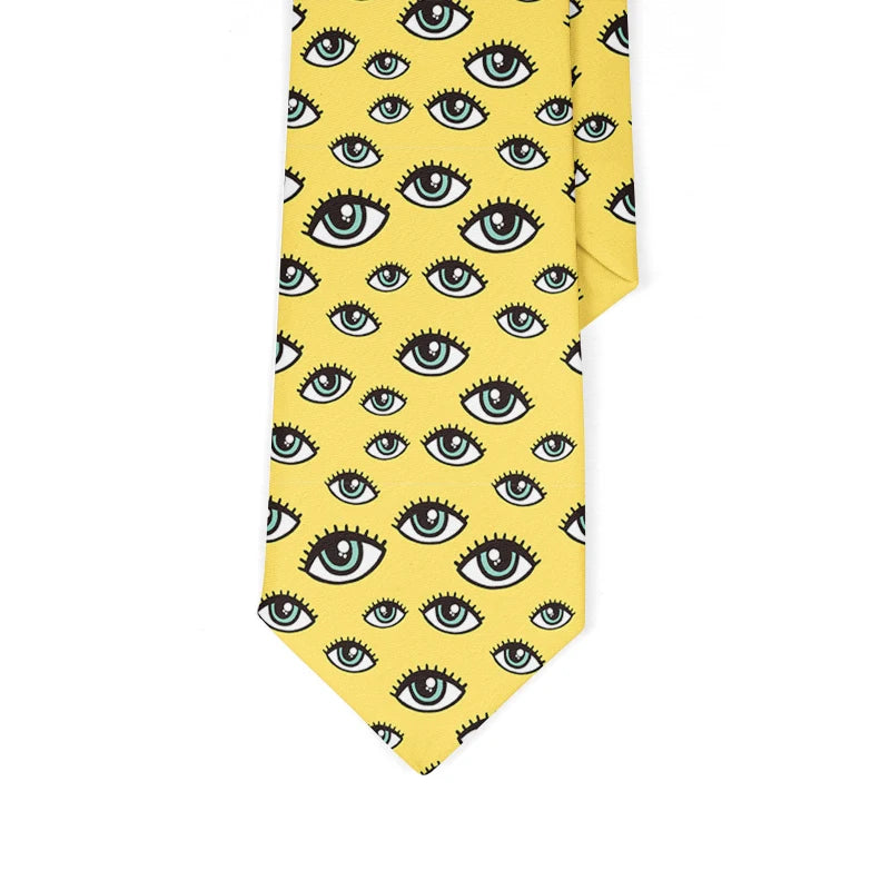 3D Print Ties For Men Wome Printted Classic Tie 8cm Stripe New Design Skinny Neck Ties Business Wedding Party Ties
