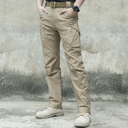 Mens Waterproof Cargo Pants Elastic Multiple Pocket Military Male Trousers Outdoor Joggers Pant Plus Size Tactical Pants Men