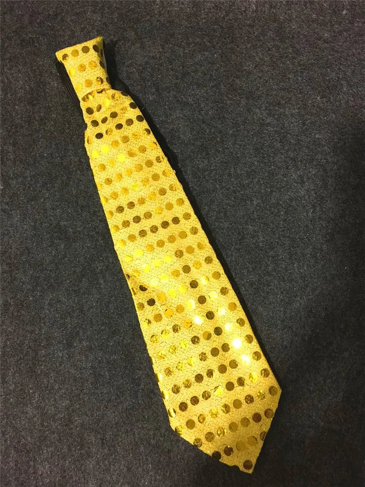 Mens Boys Bowtie LED Flashing Light Up Sequin Necktie Club Bar Christmas Party Women Bow Tie Wedding Ties Holiday Gift Color