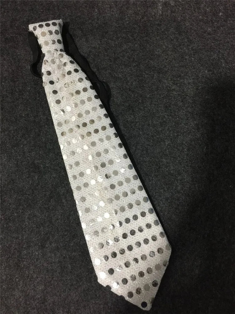 Mens Boys Bowtie LED Flashing Light Up Sequin Necktie Club Bar Christmas Party Women Bow Tie Wedding Ties Holiday Gift Color