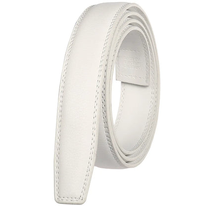 3.0CM 3.1CM Mens Leather Belts Without Buckles High Quality business Belt Man Without Automatic Buckle Head