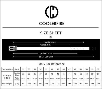 Men Genuine Leather Belt 100cm 110cm 120cm 130cm 140cm 150cm 160cmReversible Buckle Brown and Black Business Dress Belts for Men