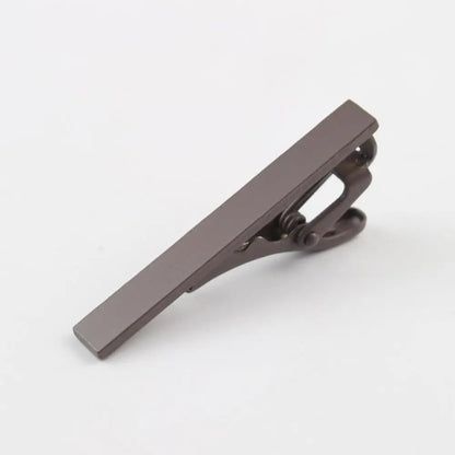 4.5cm Formal Mens Alloy Necktie Tie Clip Pin Skinny Glossy Clasp Copper Bar Wedding Slim Ties Clips Suits Accessories Jewelry
