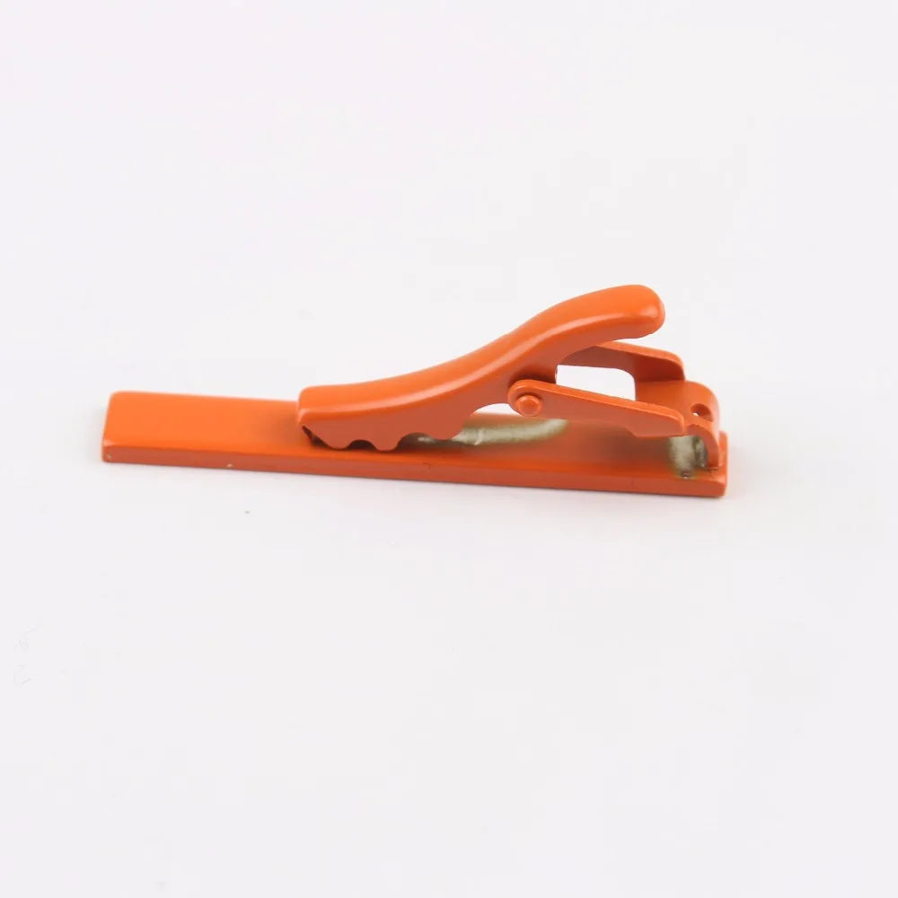 4.5cm Formal Mens Alloy Necktie Tie Clip Pin Skinny Glossy Clasp Copper Bar Wedding Slim Ties Clips Suits Accessories Jewelry