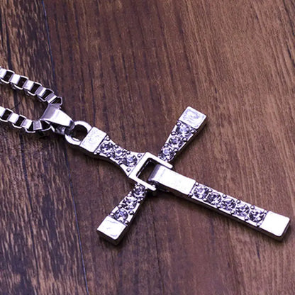 Movie Jewelry Men Classic CROSS Pendant Necklace New Male Necklaces &amp; Pendants Fashion