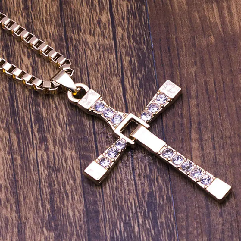 Movie Jewelry Men Classic CROSS Pendant Necklace New Male Necklaces &amp; Pendants Fashion