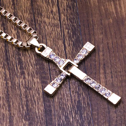 Movie Jewelry Men Classic CROSS Pendant Necklace New Male Necklaces &amp; Pendants Fashion