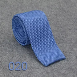 Knitted Ties For Men Slim Fashion Neckties Plain Black Red Knit Tie Men Women Wedding Daily Casual Neck Knitted Cravatas HUISHI