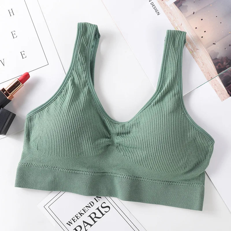 Seamless Bras Women Push-Up Bra Top Female Sport Underwear Comfort Tops Non-wire Padded Bralette Sexy Lingerie M-L Intimates