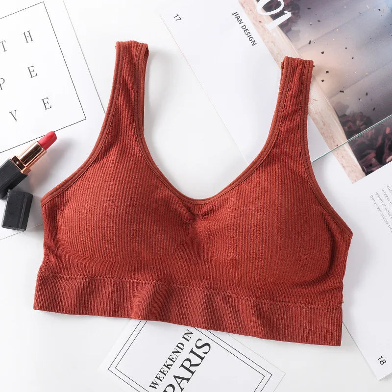 Seamless Bras Women Push-Up Bra Top Female Sport Underwear Comfort Tops Non-wire Padded Bralette Sexy Lingerie M-L Intimates