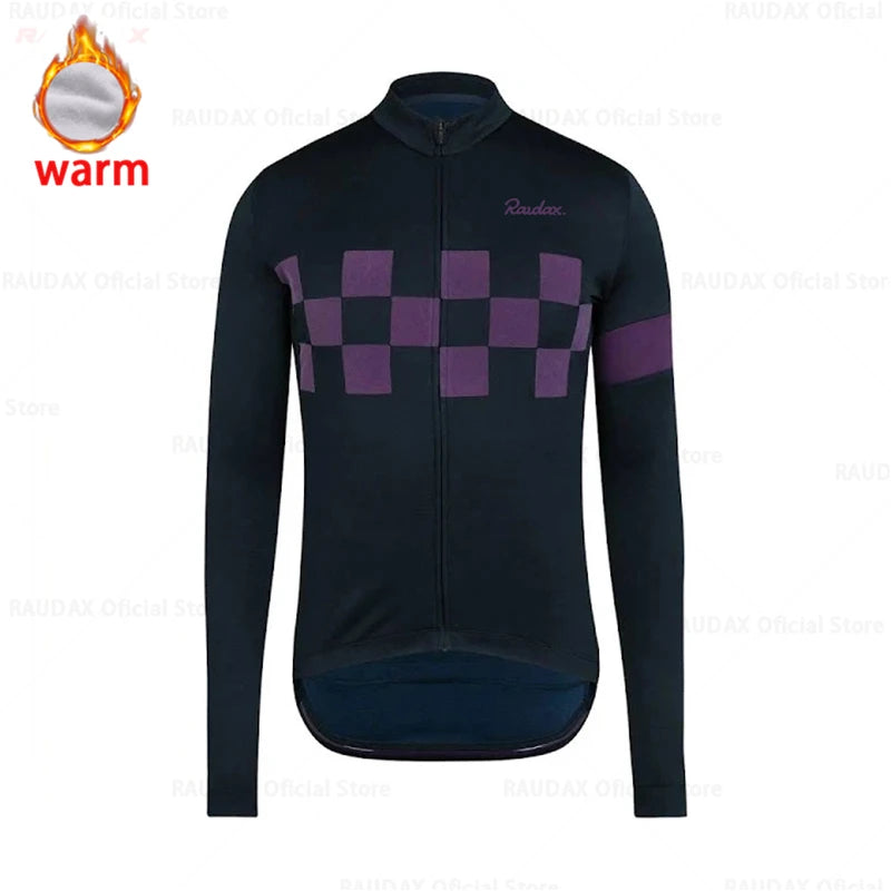 2025 Winter Fleece Cycling Clothes Roupa Ciclismo Masculino Long Sleeve Cycling Jersey Men Culotte Ciclismo Cycling Clothing
