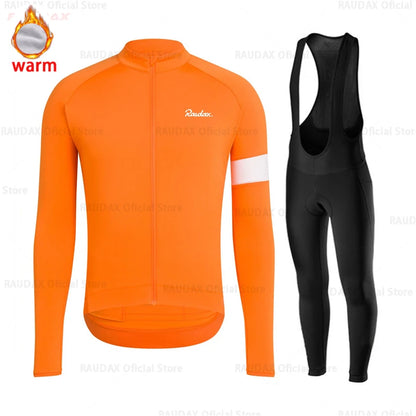 2025 Winter Fleece Cycling Clothes Roupa Ciclismo Masculino Long Sleeve Cycling Jersey Men Culotte Ciclismo Cycling Clothing